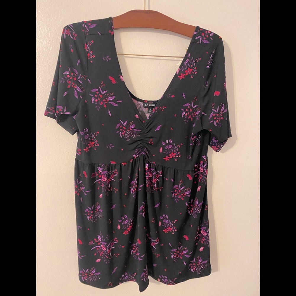 Torrid babydoll blouse.  Size 0. Excellent condition